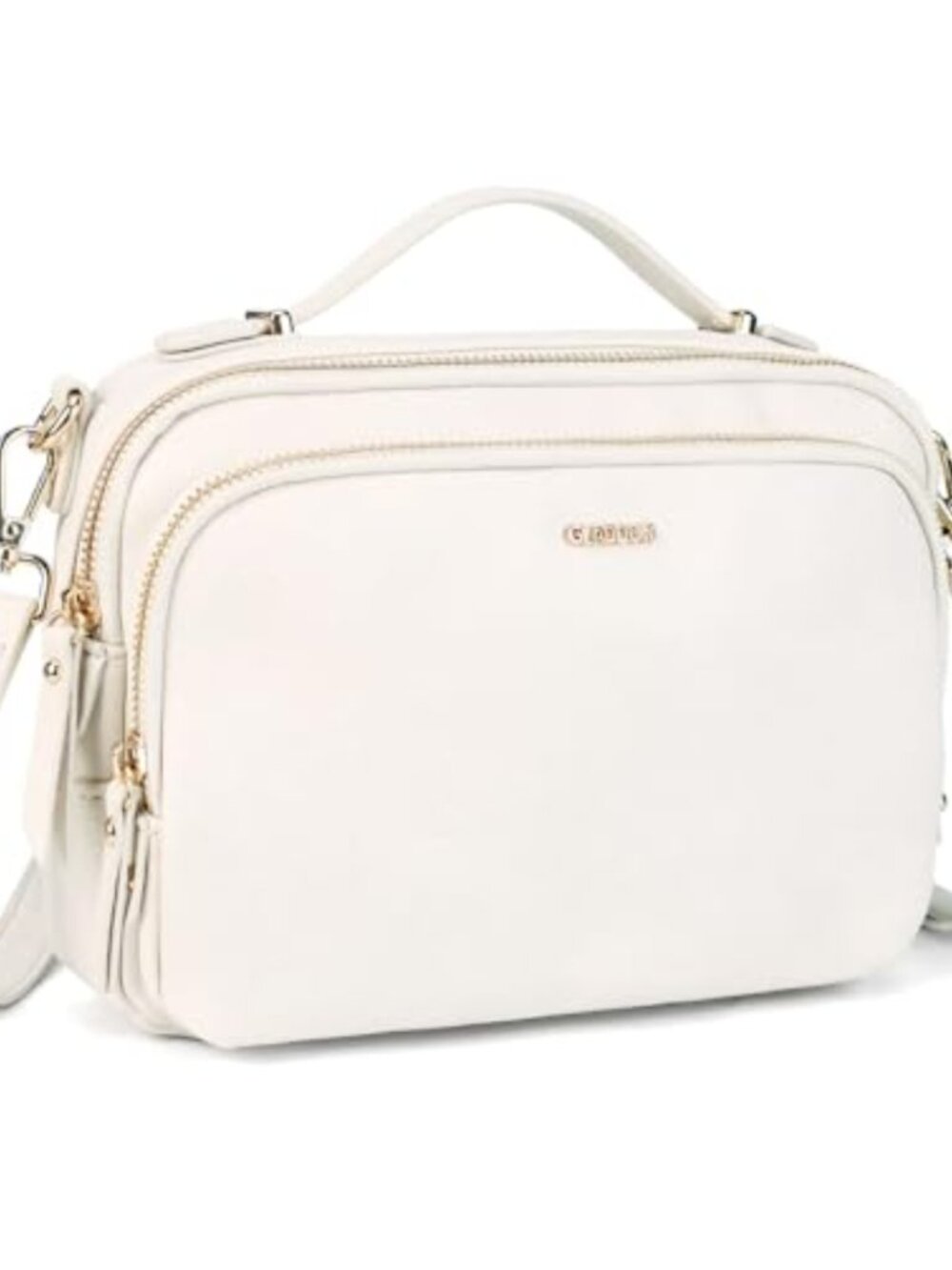 Convertible Satchel Crossbody Bag with Top Handle Vegan Leather